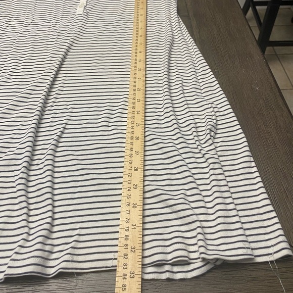 Lauren  Ralph Lauren Women's
Interlock Short sleeve 3/4 button stripes - Picture 3 of 7